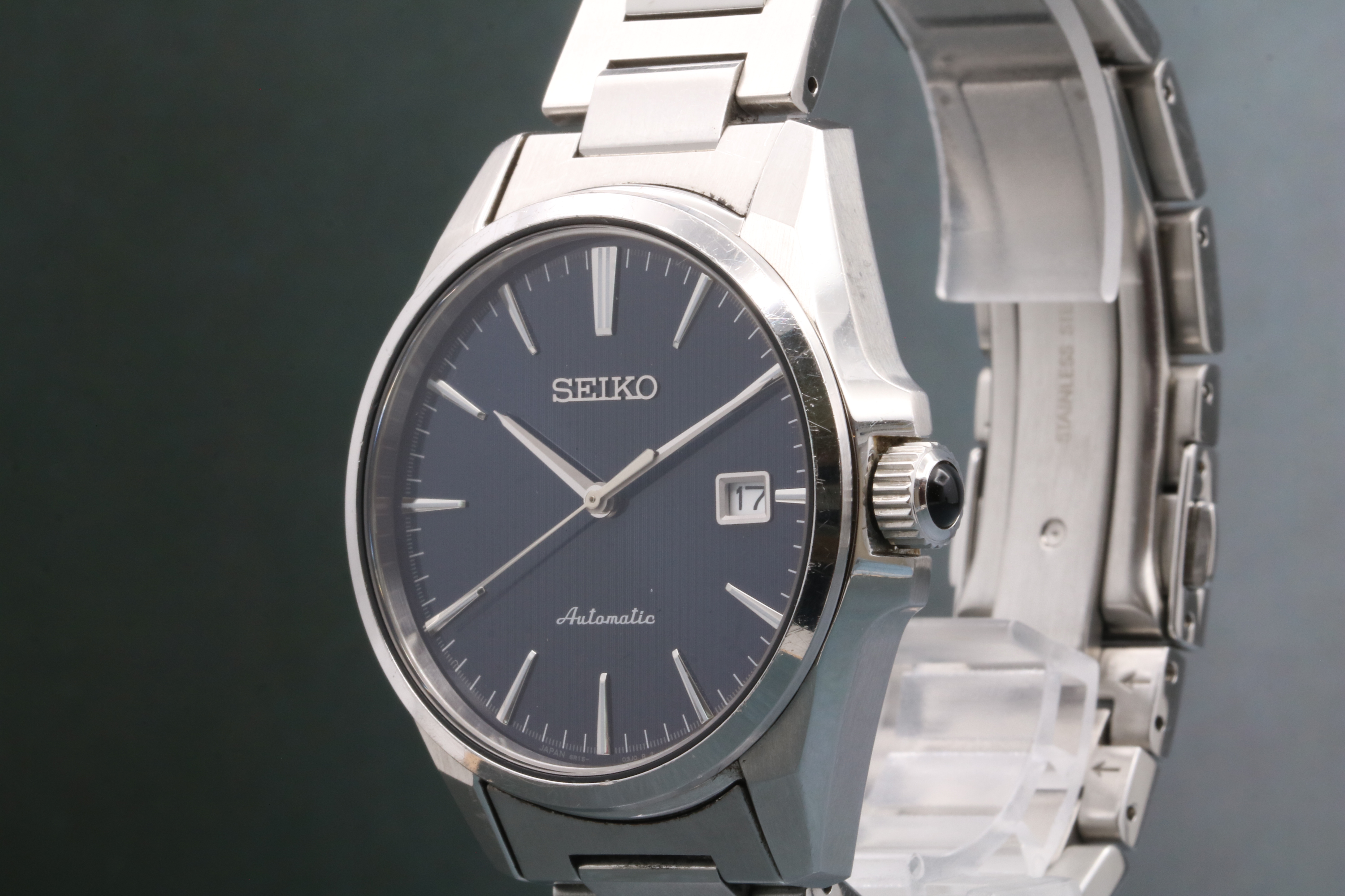 N MINT] SEIKO PRESAGE SARX045 6R15-03S0 Navy Date Automatic Men's